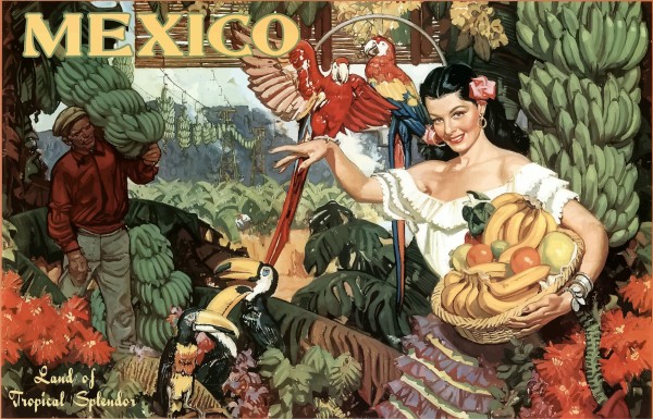 絵画 70s Mexico art 600_Mexico Land of Tropical